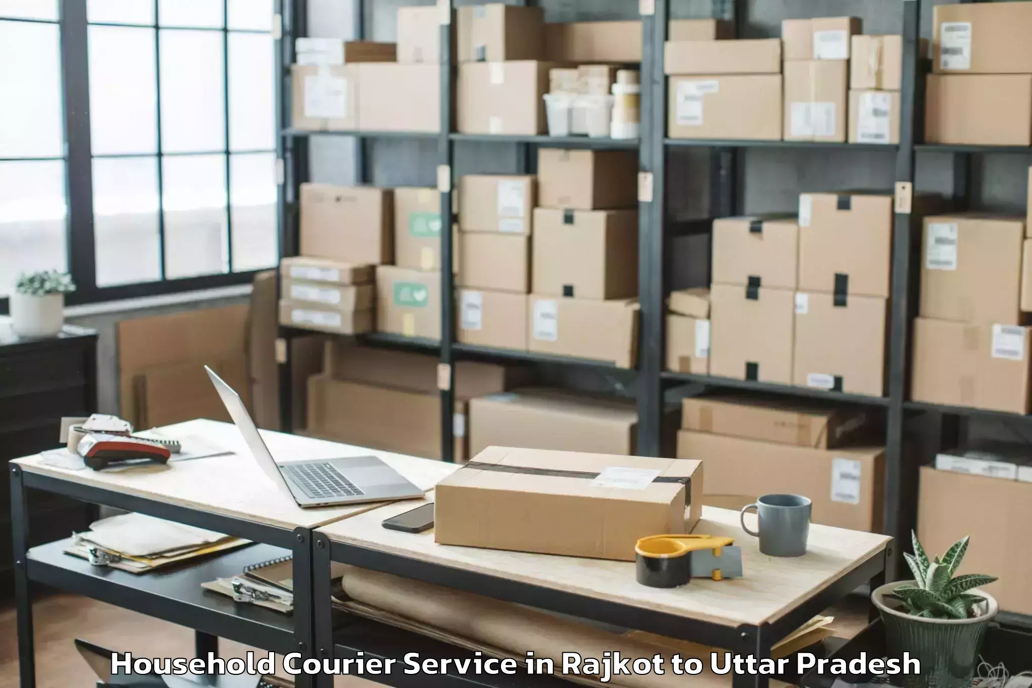 Leading Rajkot to Abhilashi University Bareilly Household Courier Provider